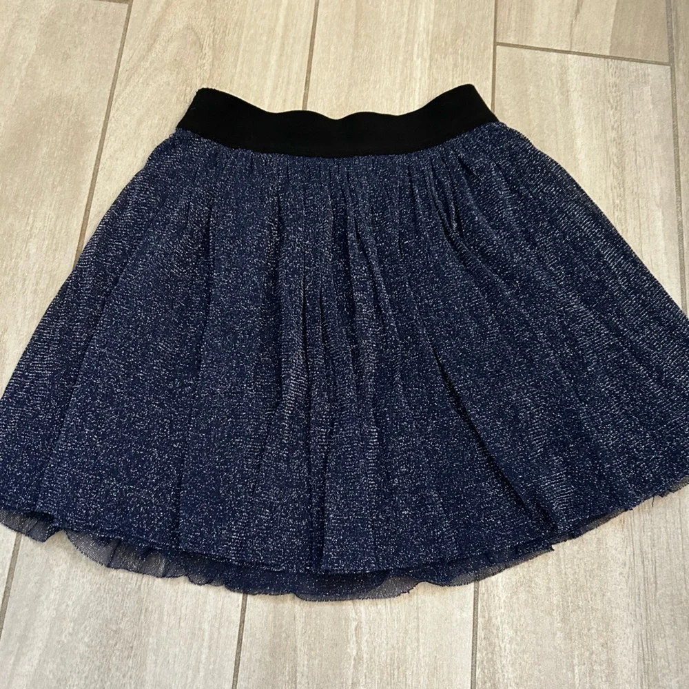 Glitter blue and Coral sequin girls Skirt Set